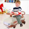 DualDrive Voiture Enfant 2-en-1 – Véhicule manuel et électrique avec poignée et roulettes