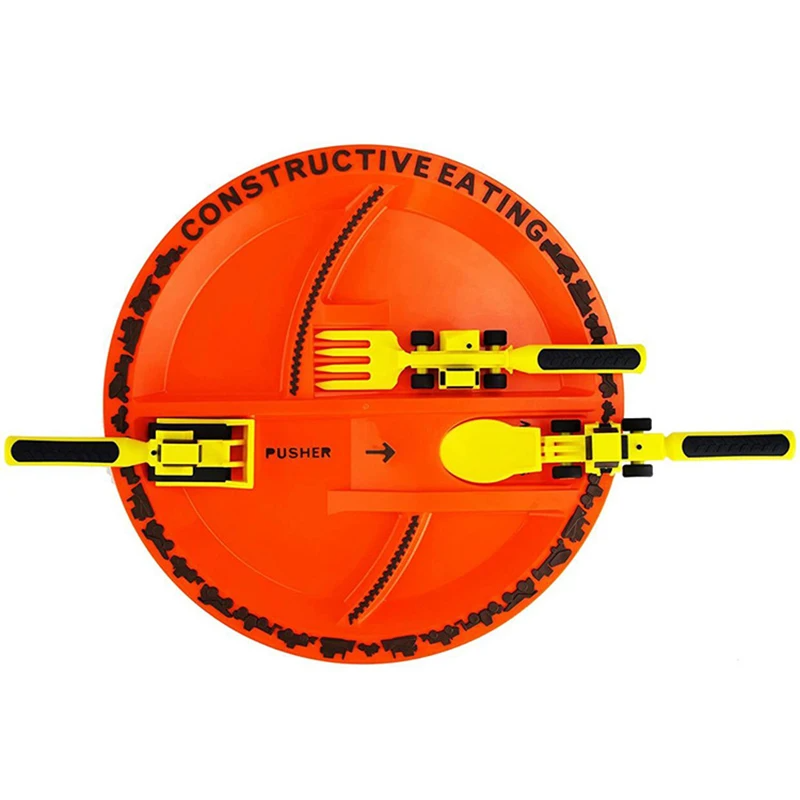 BuildBites Couverts de Construction – Ustensiles ludiques éducatifs pour les repas des enfants