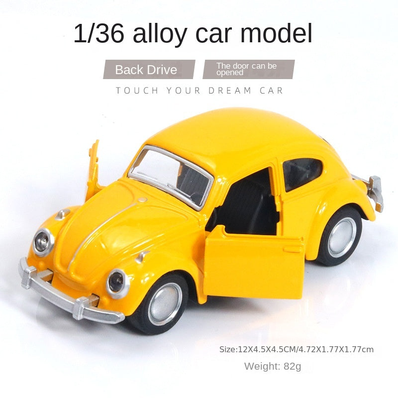Voiture Classique en Alliage avec Portes Ouvrantes, Cadeau Halloween King of Toys
