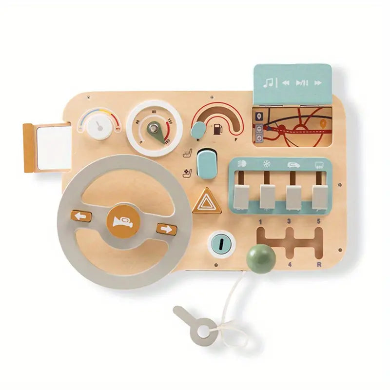 Montessori Toy Steering Wheel - Playseat for Toddlers from 1 Year Speelgoed Koning
