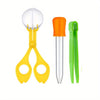 Set sensoriel 3pcs pour motricité fine - Pince ciseaux insecte, pince à épiler et compte-gouttes éducatif pour exploration extérieure King of Toys