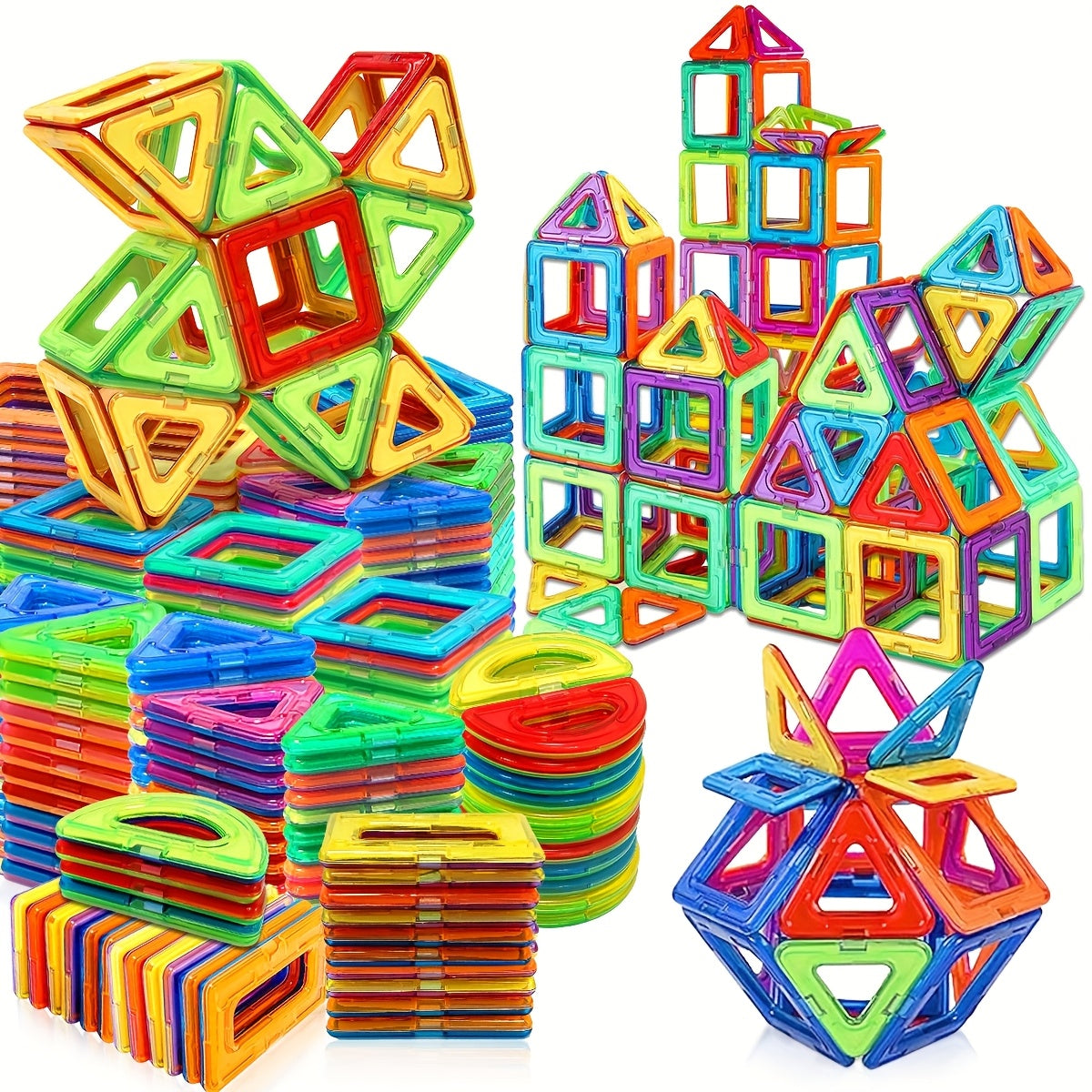 Blocs de Construction Magnétiques STEM pour Enfants 3 Ans et Plus - Kit Éducatif Grande Taille pour Tout-Petits Garçons et Filles - Jouet Magnétique Créatif