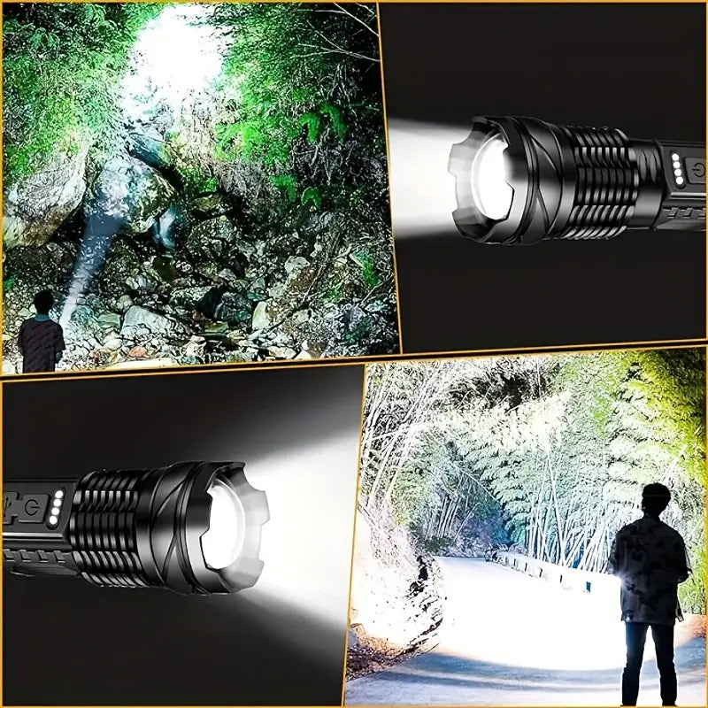 AlphaLights l Rechargeable LED flashlight 9000 Lumen l Military Speelgoed Koning