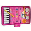 2 en 1 Piano Clavier pour Bébé Filles & Tapis de Batterie avec Baguettes - Jouets Musicaux d'Éveil Sensoriel Speelgoed Koning