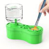 Nettoyeur de pinceaux de peinture - Rince-pinceaux pour aquarelle, avec distributeur d'eau, nettoyeur de pinceaux pour peinture acrylique et à base d'eau, outils pour fournitures d'artisanat. King of Toys