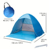 Tente de Plage Pop-Up Portable | Protection UPF 50+ & Étanche