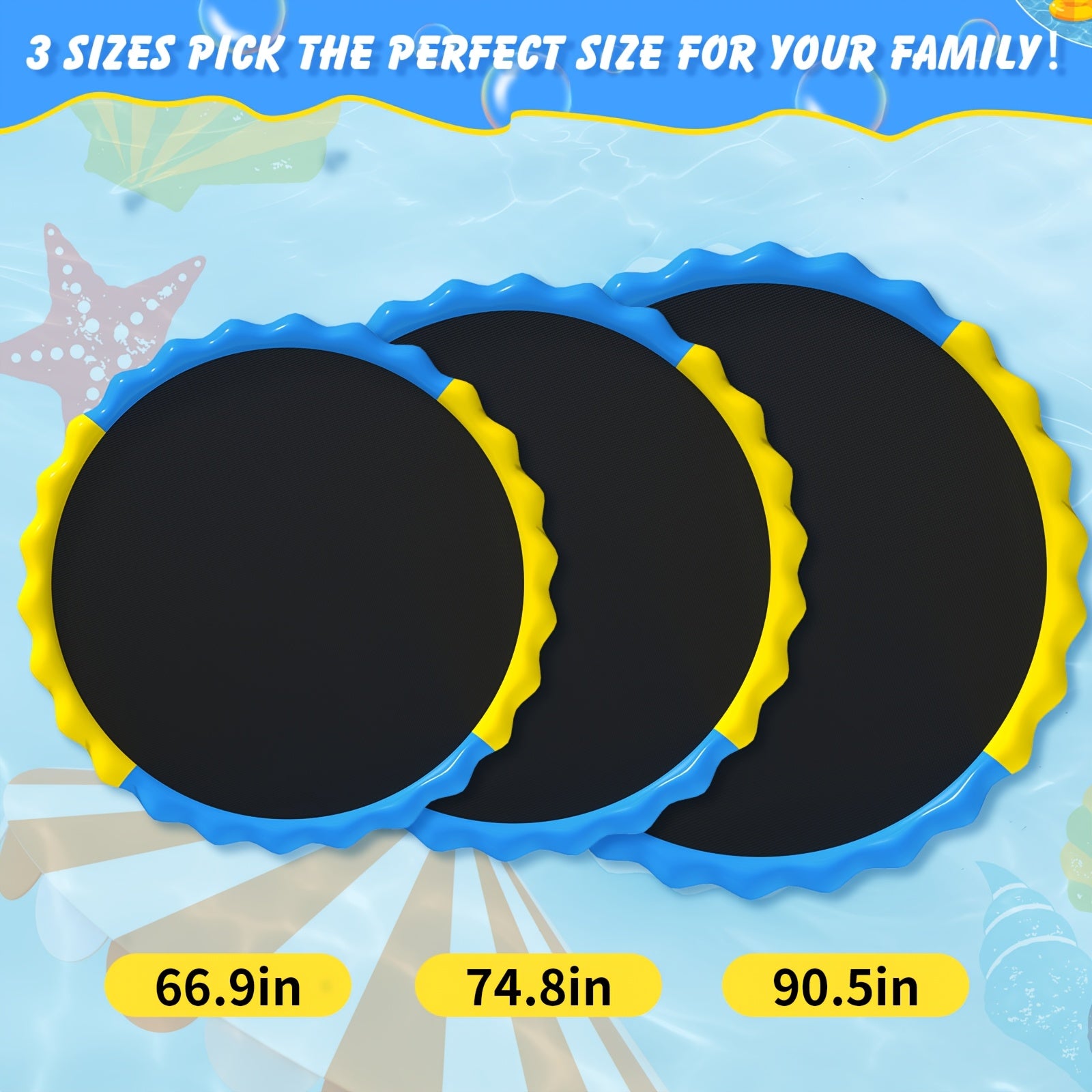 Tapis de Jeu Arroseur Antidérapant 170 cm pour Enfants & Chiens – Fontaine Centrale pour Été