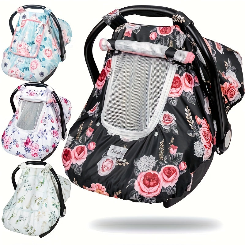 Housse de Siège Auto Bébé Hiver 3-en-1 - Couverture Minky Chaude et Coupe-Vent avec Fenêtre d'Aération - Cadeau de Naissance