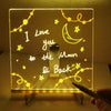 Tableau de notes LED avec couleurs | Tableau effaçable à sec en acrylique transparent avec lumière Pour enfants et adultes