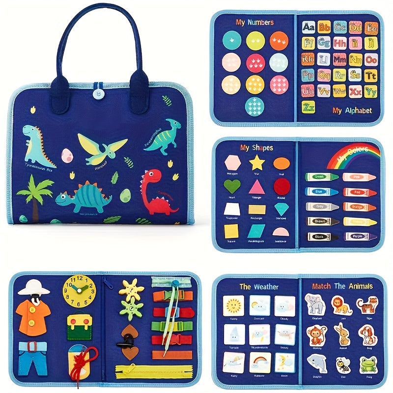 Tableau d'Activités Éducatif pour Bébé | Jouet en Feutre pour Développement Cognitif et Compétences Motrices | Jouet de Voyage pour Enfants 1-3 Ans | Idée Cadeau pour Tout-Petits King of Toys