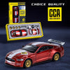 Modèle Ford Mustang GT2018 Rouge 1:42, Voiture à Friction, Cadeau Halloween et Noël King of Toys