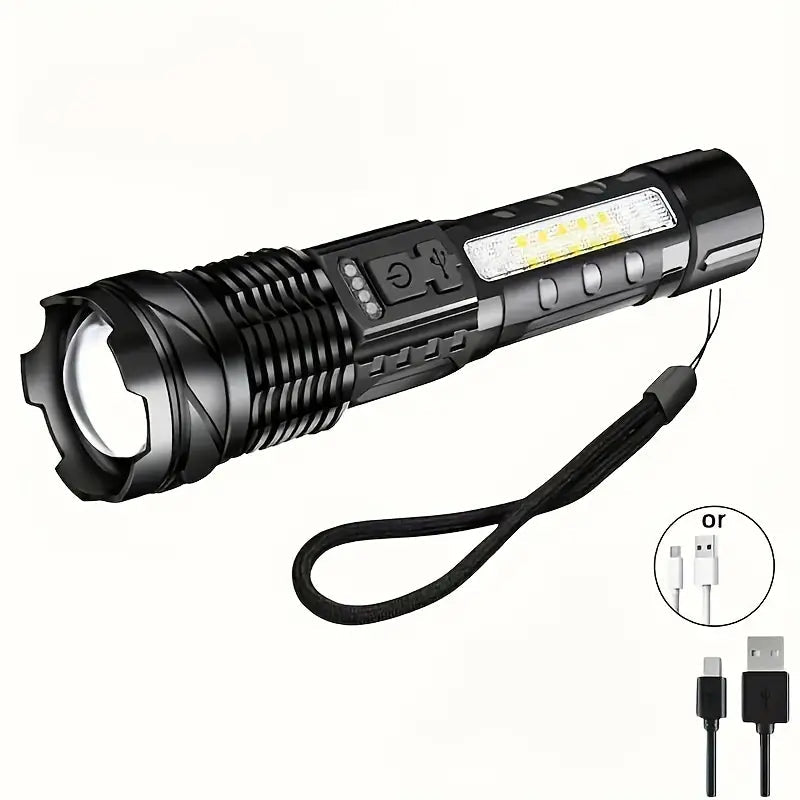 AlphaLights l Rechargeable LED flashlight 9000 Lumen l Military Speelgoed Koning