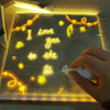 Tableau de notes LED avec couleurs | Tableau effaçable à sec en acrylique transparent avec lumière Pour enfants et adultes
