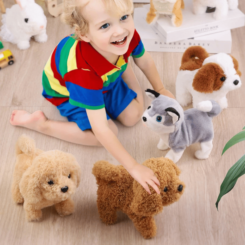 Interactieve Elektronische Knuffelhond | Beweegt, Blaft & Speelt