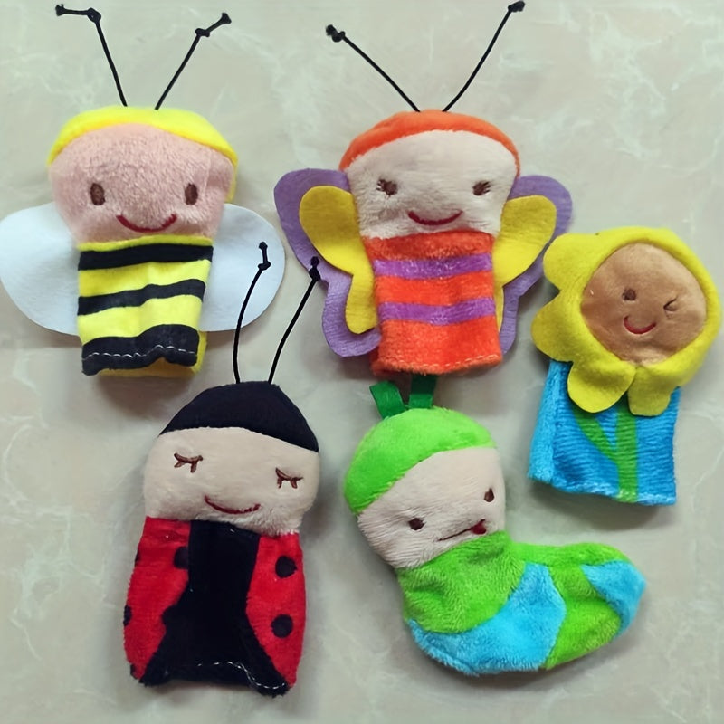 Ensemble de 10 Marionnettes Doigt Animaux Miniatures | Jouets de Récit Éducatif pour Enfants et Tout-Petits King of Toys