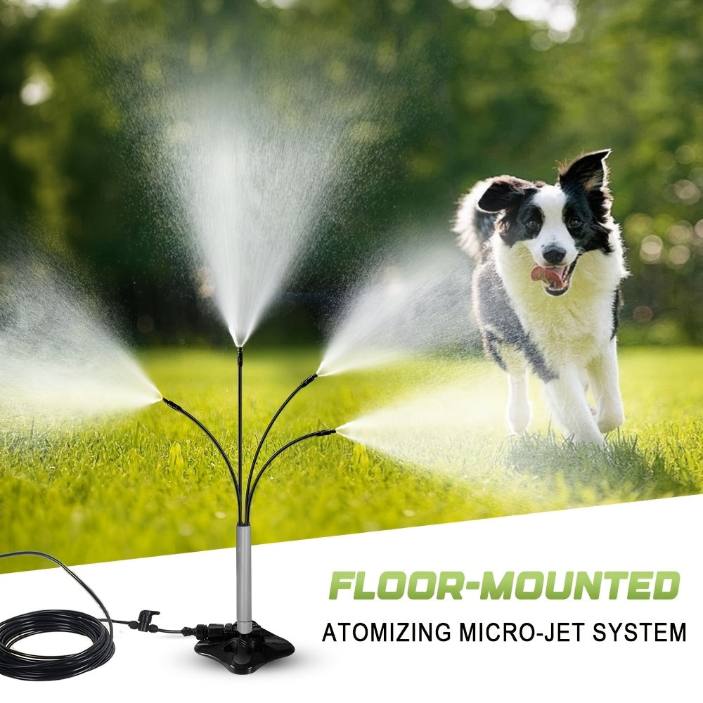 Système de Refroidissement pour Animaux – Brumisateur Portable pour Chien & Jardin