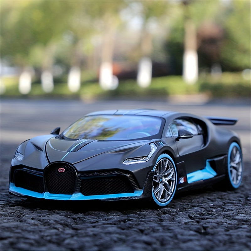 Maisto Bugatti Divo 1:24 - Voiture Sport Bleu en Alliage - Modèle Collectible - Cadeau Garçons King of Toys