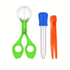 Set sensoriel 3pcs pour motricité fine - Pince ciseaux insecte, pince à épiler et compte-gouttes éducatif pour exploration extérieure King of Toys
