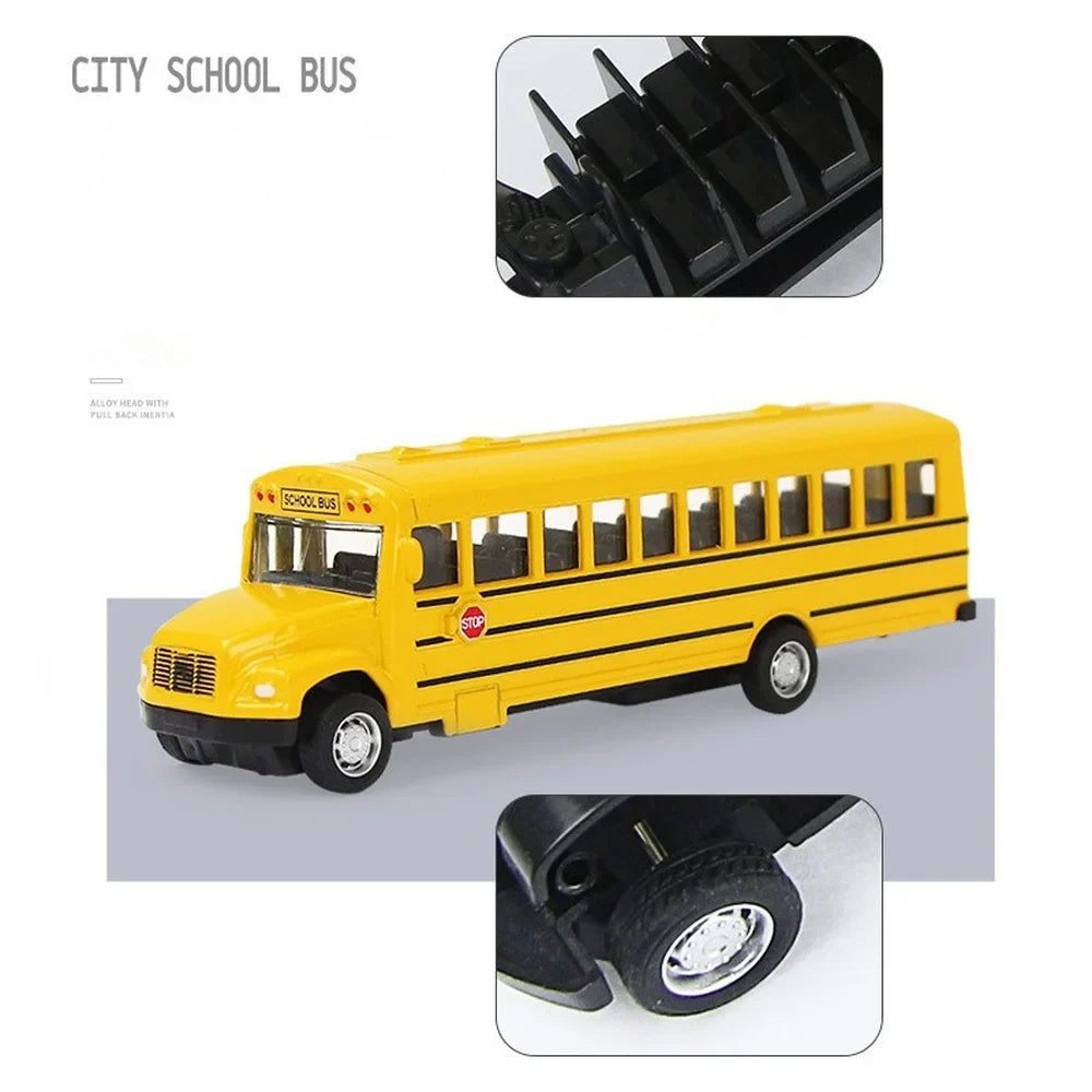 Voiture Jouet Autobus Scolaire Jaune | Modèle Réaliste | À Partir de 2 Ans De Speelgoedkoning