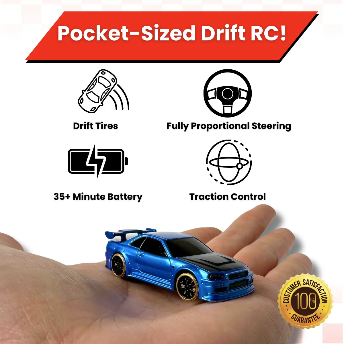 Voiture RC Drift & Slide pour Enfants et Adultes King of Toys