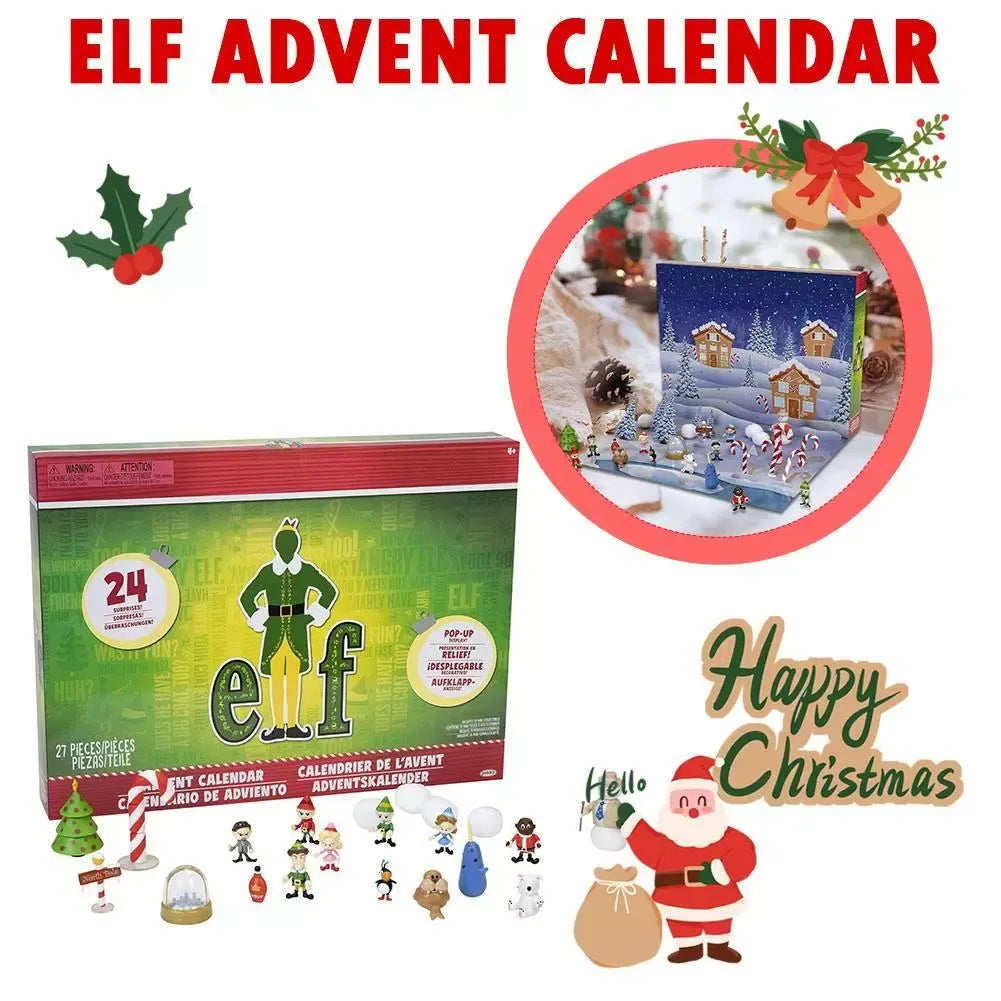 Calendrier de l'Avent Vacances de Noël 2024 | 24 Cadeaux, Figurines et Accessoires pour Compte à Rebours de Noël King of Toys