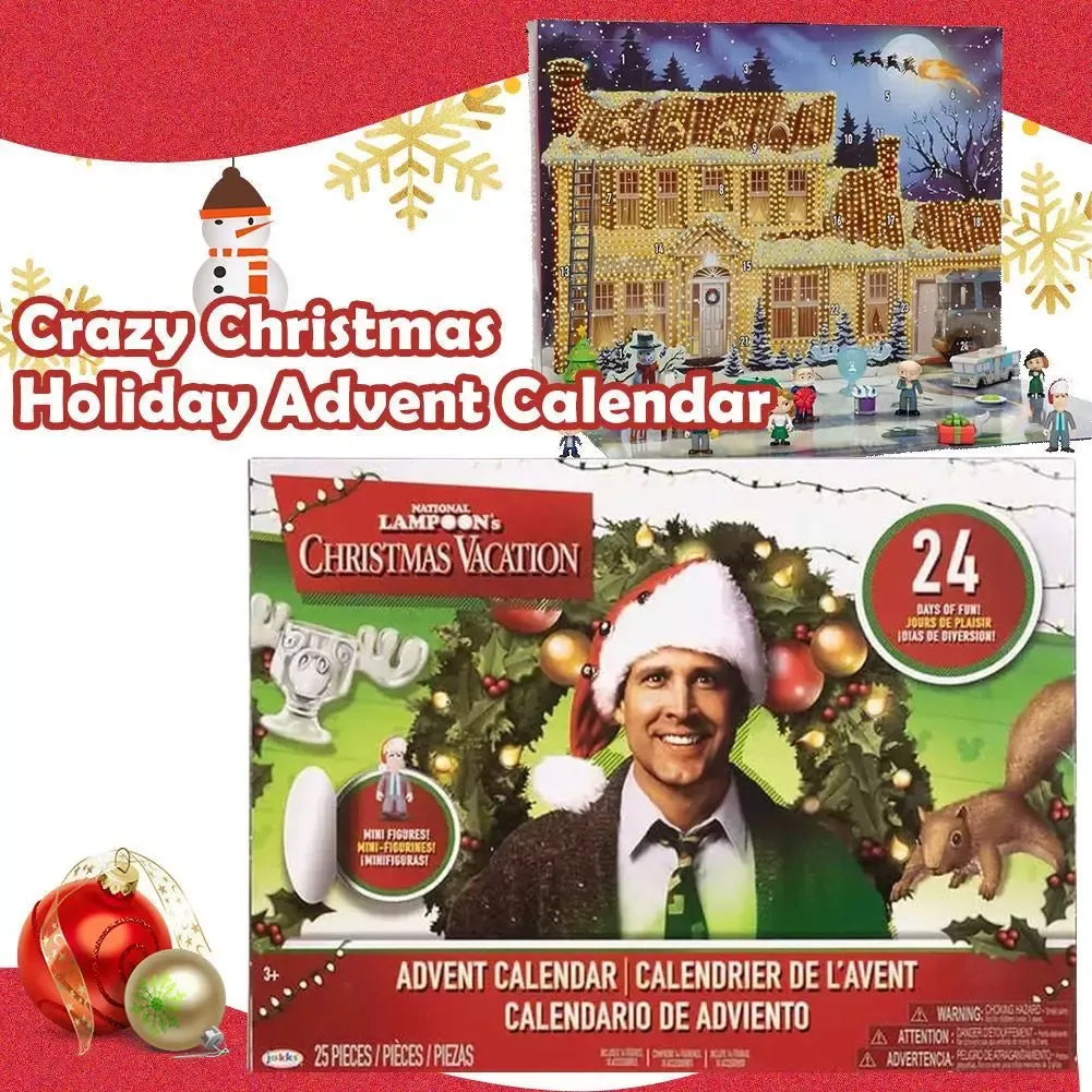 Calendrier de l'Avent Vacances de Noël 2024 | 24 Cadeaux, Figurines et Accessoires pour Compte à Rebours de Noël King of Toys