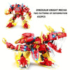Chevalier Dinosaure Mécanique - Mode Double Transformation - Kit de Construction Éducatif DIY - Cadeau Halloween & Noël King of Toys