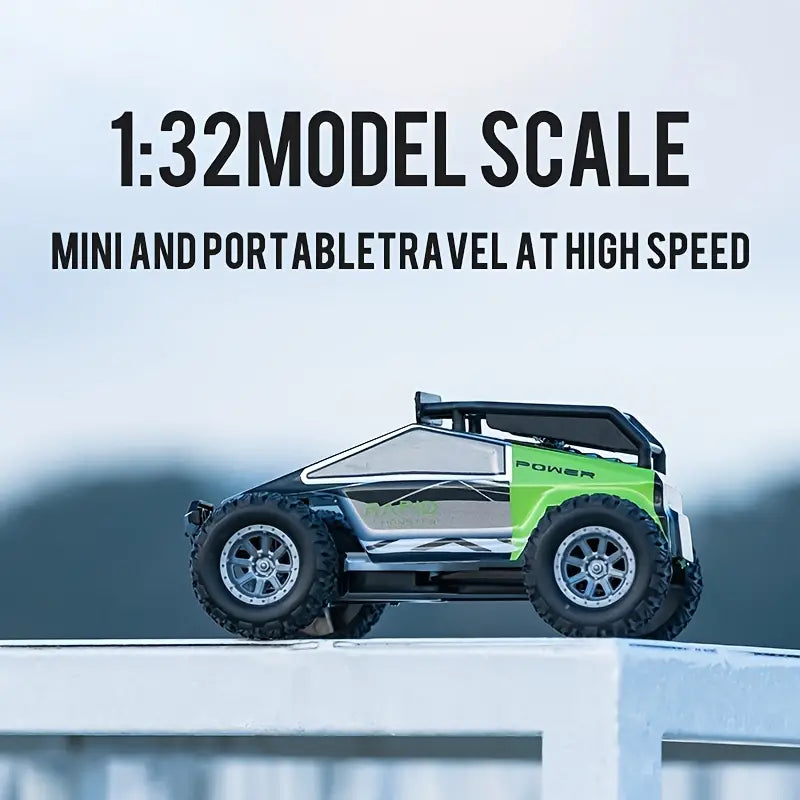 Voiture tout terrain contrôlable avec feux 2.4Ghz l jusqu'à 20KM/h l Buggy l Echelle RC 1:32 De Speelgoed Koning