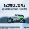 Voiture tout terrain contrôlable avec feux 2.4Ghz l jusqu'à 20KM/h l Buggy l Echelle RC 1:32 De Speelgoed Koning
