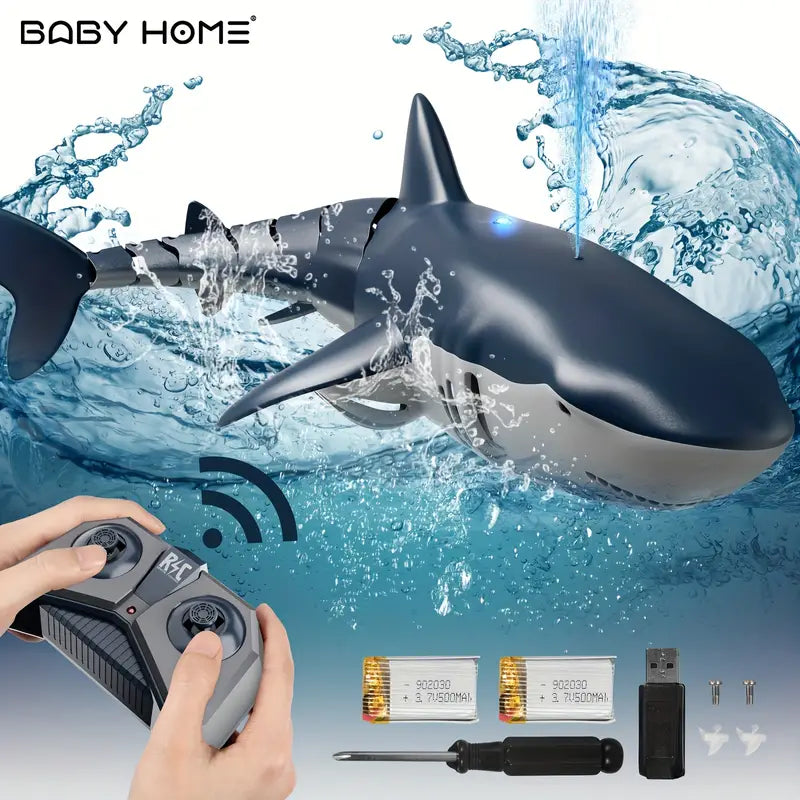 Requin Télécommandé RC pour l'Eau, la Piscine, la Mer ou la Baignoire De Speelgoed Koning