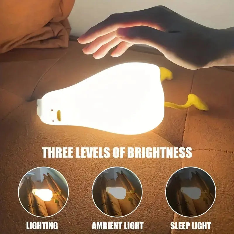 Silicone Duck Night Light Duck l Toddlers & Children l Lighting for the Night Speelgoed Koning