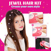 Tampon à Cheveux pour Filles - Set Bijoux Cheveux avec Diamants Réutilisables, Outil Coiffure Créative, Cadeau d'Anniversaire King of Toys