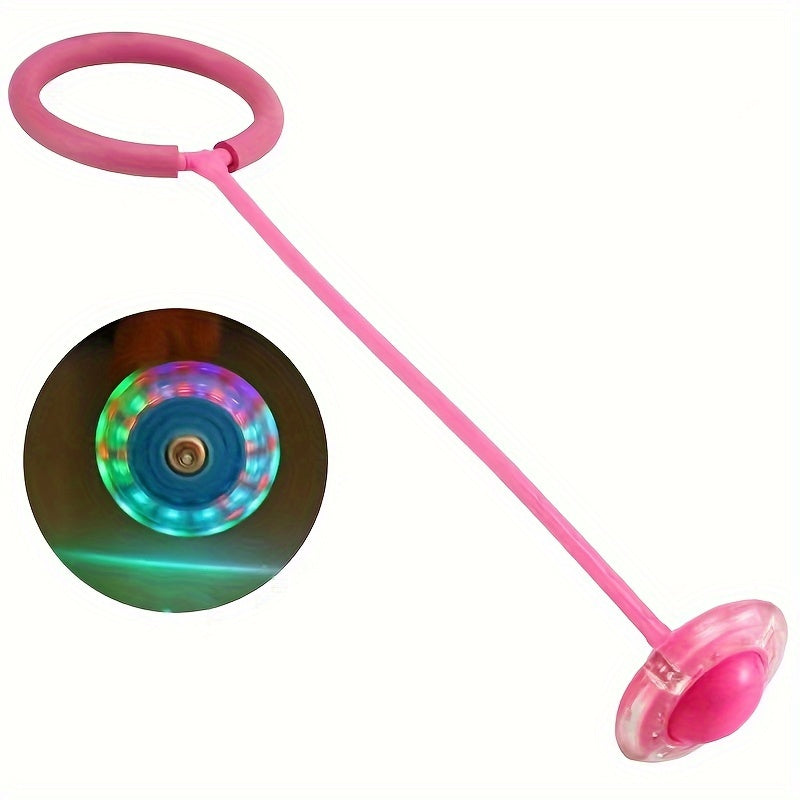 Balle de Corde à Sauter LED - Jouet Sport Extérieur pour Entraînement à la Réaction et à la Vitesse, Plastique Durable en Rose/Rouge/Bleu/Jaune King of Toys