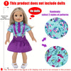 Set de 25 Accessoires pour Poupée Américaine 18 pouces - Valise, Coussin, Caméra et Lunettes de Soleil - Cadeau Idéal pour Enfants King of Toys