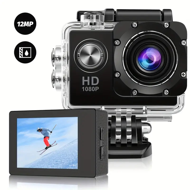 SportsPro l Caméra d'Action Sport Noire l GO PRO l Étanche & Angle Large de 140° Speelgoed Koning