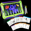 Tablette à Dessin LED pour Enfants 3+ | Planche Lumineuse avec Cartes Double Face et Stylos Lumineux | Jouet Créatif et Éducatif, Cadeau d'Anniversaire ou Noël - Vert et Rouge Rose King of Toys