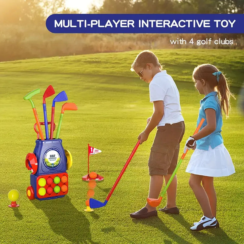 Voiturette de Golf avec Roues pour Enfants - Jouets Extérieurs pour Enfants de 4 Ans