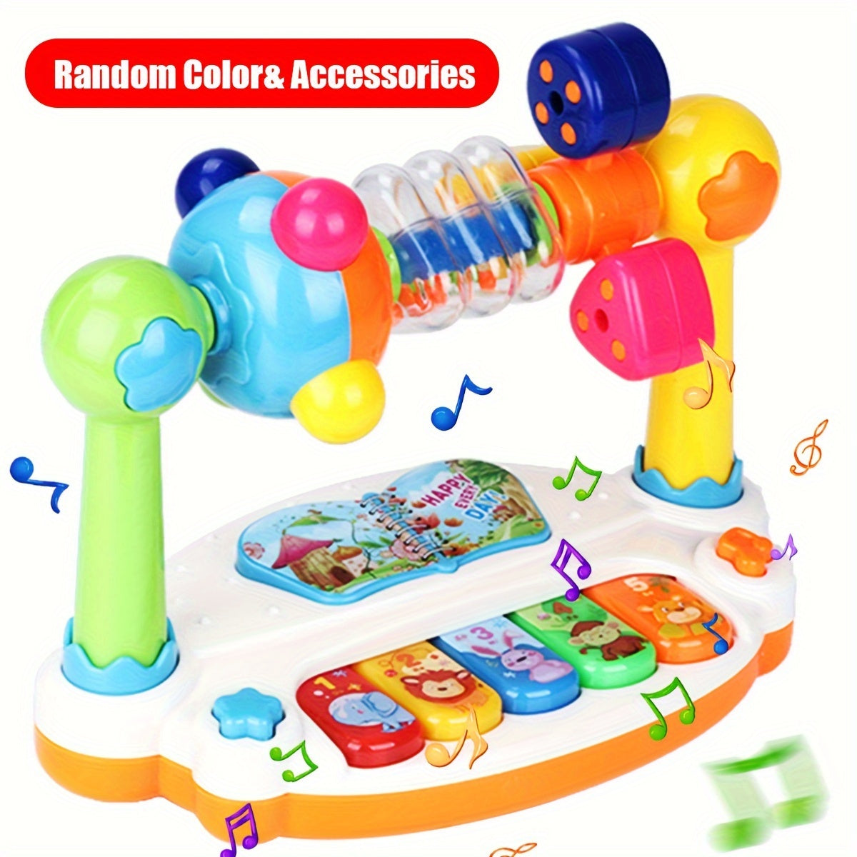 Jouet Clavier Musical Interactif pour Enfants | Piano Éducatif avec Jeux de Rythme et Chansons avec Lumières - Dès 0+ Ans King of Toys