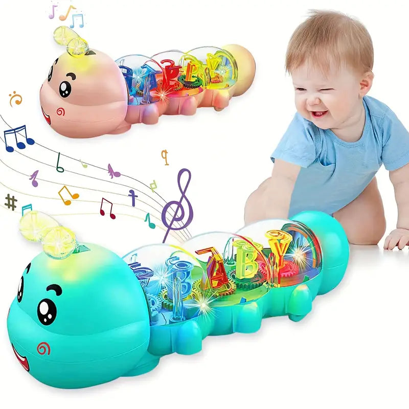 Jouet chenille rampante - avec musique et lumières l pour bébé et enfants en bas âge De Speelgoed Koning