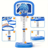 Panier de basket flottant pour piscine - Set avec 4 ballons et pompe, hauteur réglable, accessoires colorés King of Toys