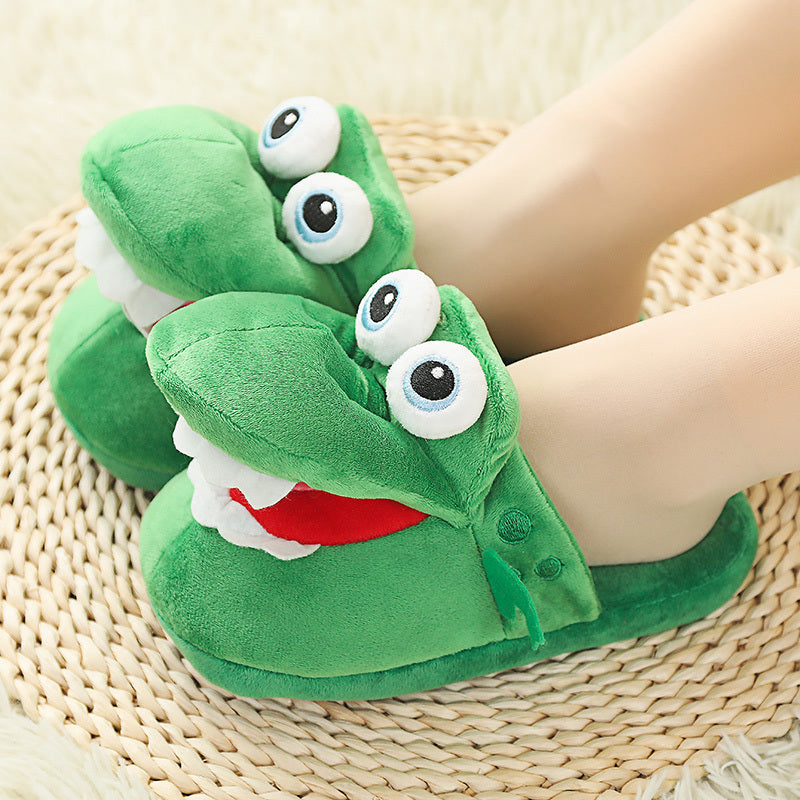Chaussons Crocodile Chaleureux et Douillets Verts pour Enfants | Bébés, Garçons et Filles King of Toys