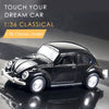 Voiture Classique en Alliage avec Portes Ouvrantes, Cadeau Halloween King of Toys