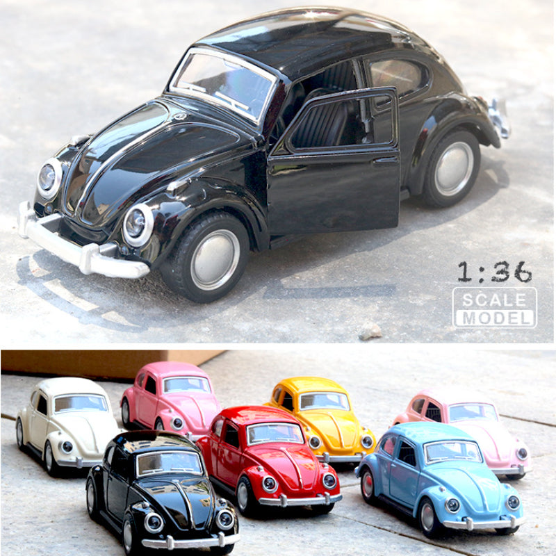 Voiture Classique en Alliage avec Portes Ouvrantes, Cadeau Halloween King of Toys