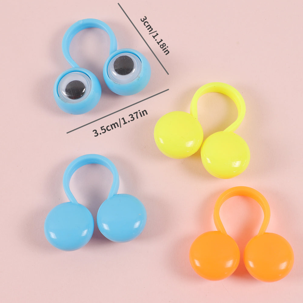 10pcs Marionnettes à Doigts avec Yeux Mobiles | Jouets Créatifs pour Anniversaires et Halloween King of Toys