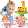 Blocs en Bois Montessori Animaux - Jouets de Tri et d'Empilage Speelgoed Koning