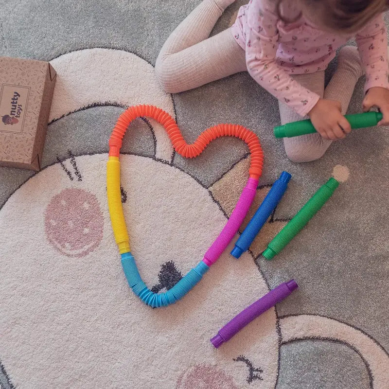 Toy Tubes - Improving Toddlers' Motor Skills (12 pieces) Speelgoed Koning