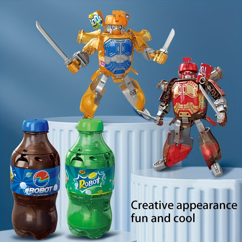 Robot Soda Transformable à Volonté | Jouet Interactif et Déco de Bureau Simulant une Boisson | Modèle pour Jeux Multi-Joueurs King of Toys