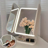 Miroir de Maquillage Triple avec LED | Rotation à 270 Degrés avec 30 LEDs Speelgoed Koning