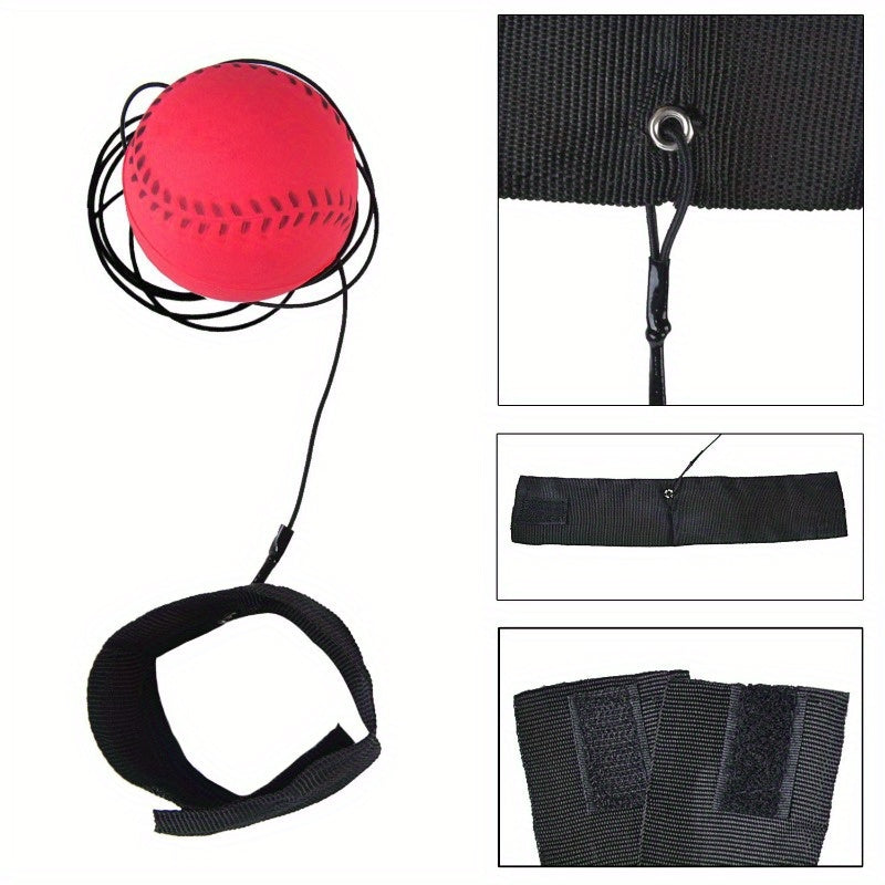 Lot de 4 Balles Rebondissantes en Caoutchouc Amusantes | Balle Élastique de 63 mm avec Corde pour Garçons et Filles King of Toys