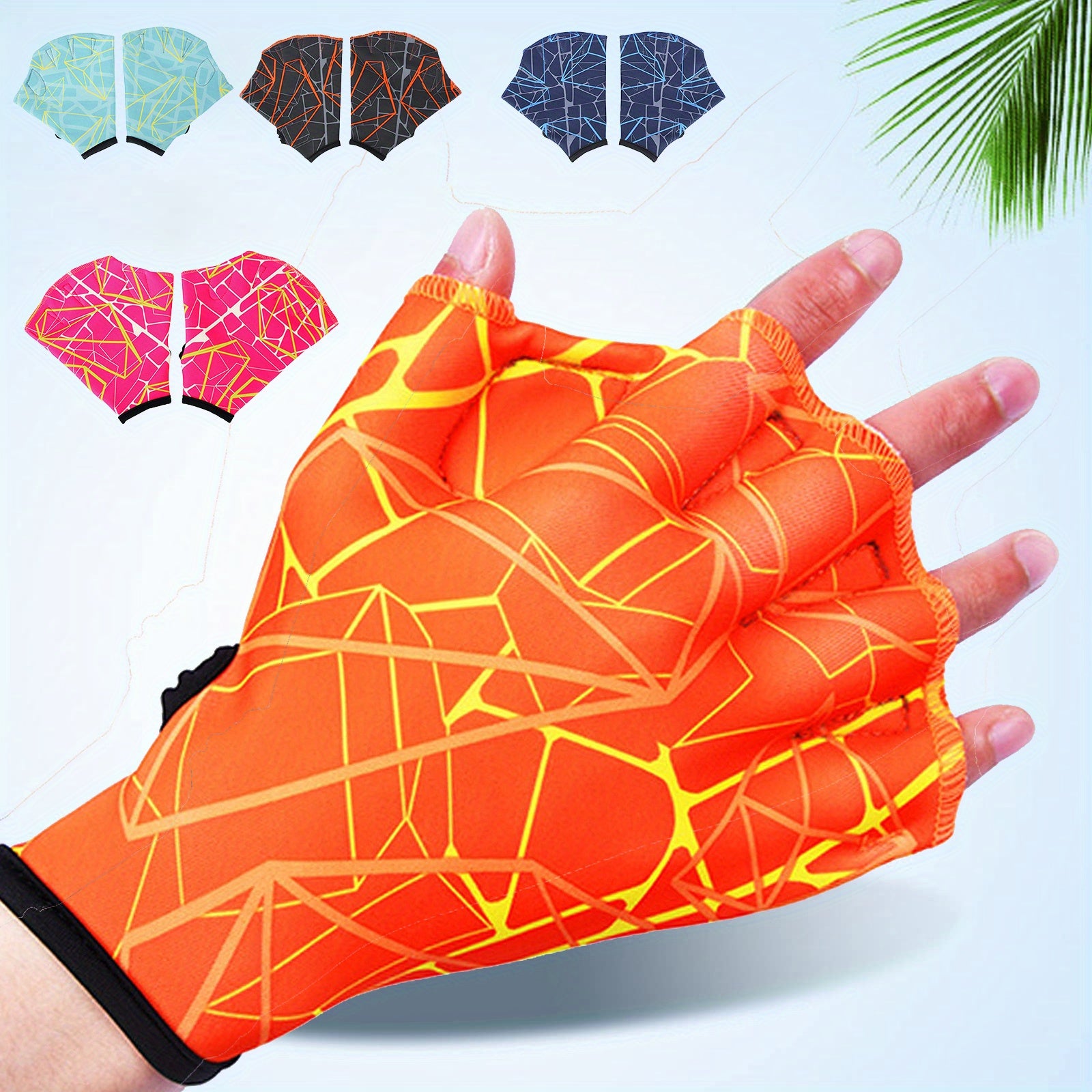Gants palmés de natation | Entraînement aquatique | Extérieur (piscine) | Adulte & Ado